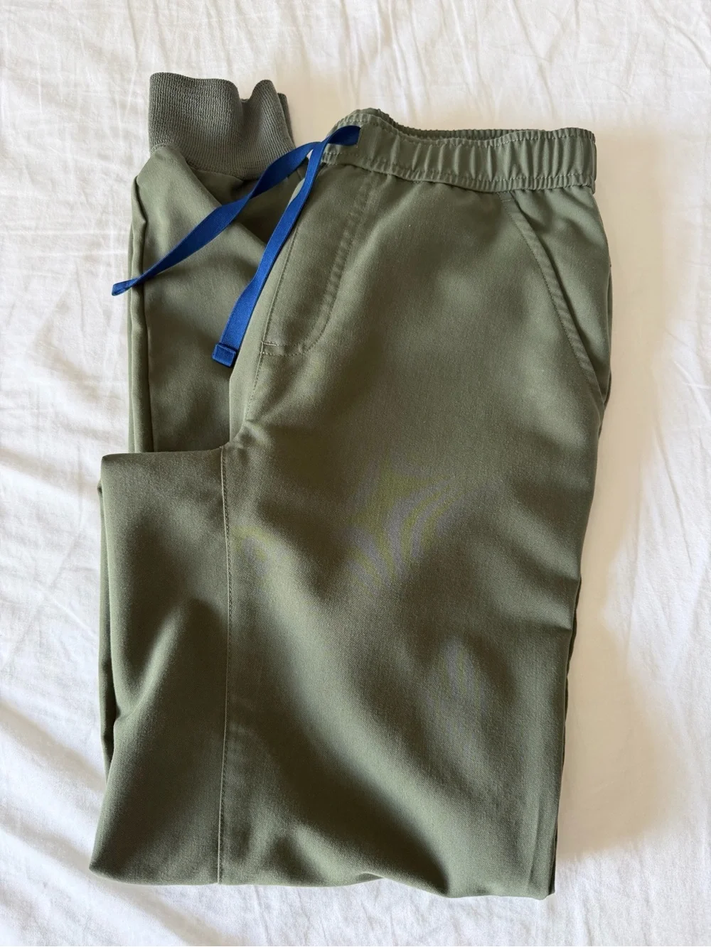 Figs Men Moss Tansen Jogger pants XS/REGULAR with Blue Drawcord